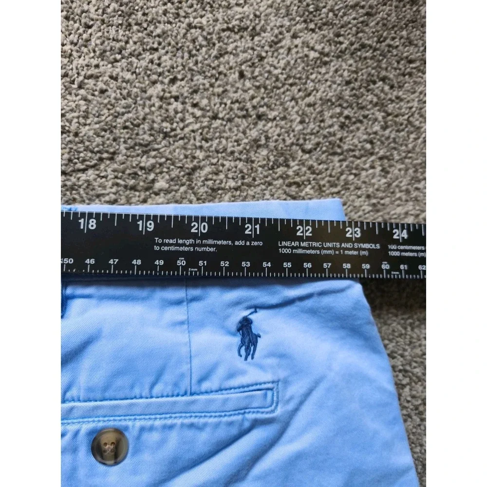 Polo Ralph Lauren Mens Blue Chino Stretch Shorts Classic Fit Size 48